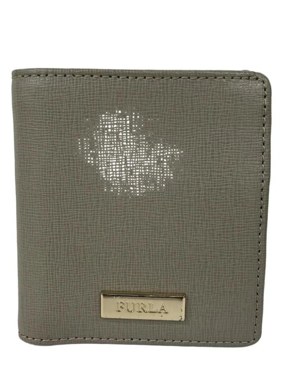 FURLA Beige Leather Bifold Wallet